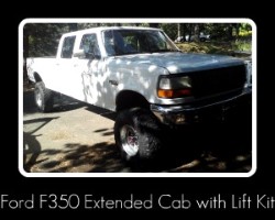 Ford F350 Extended Cab w Lift Kit